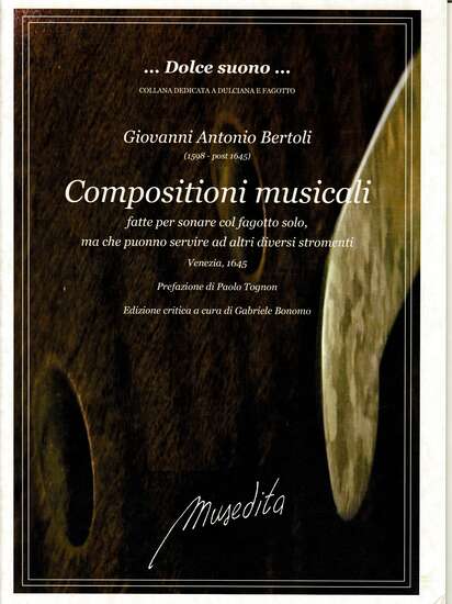 photo of Compositioni musicali fatte per sonare col fagotto solo