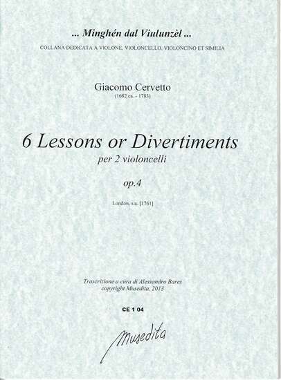 photo of 6 Lessons or Divertiments per 2 violoncelli, Op. 4