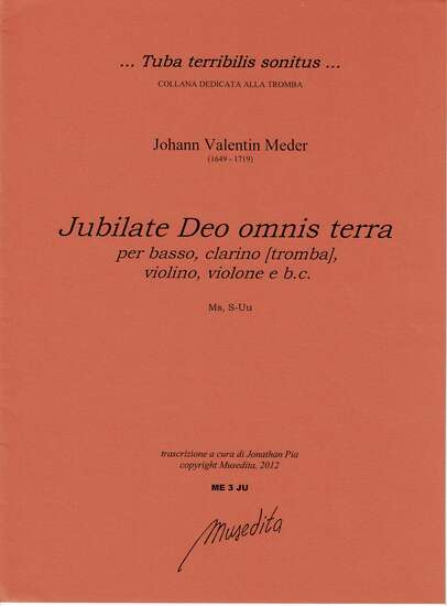 photo of Jubilate Deo omnis terra per basso, clarino, violino, violone Bc