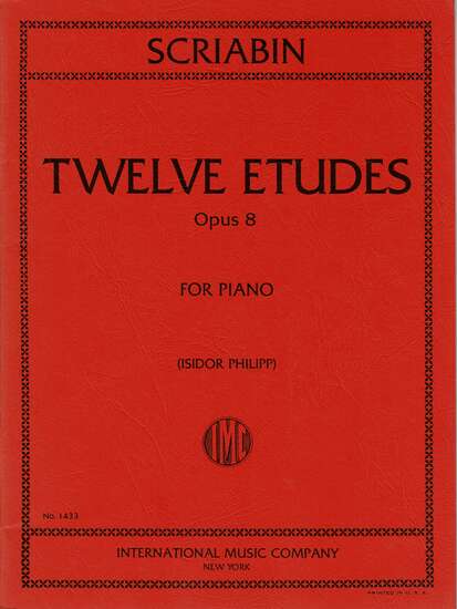 photo of Twelve Etudes, Opus 8