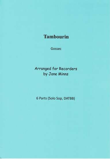 photo of Tambourin, for six recorders