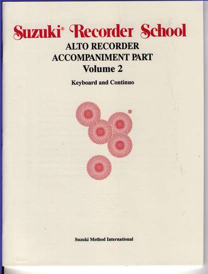 photo of Suzuki Recorder School, Vol. 2 Alto, Accompaniment