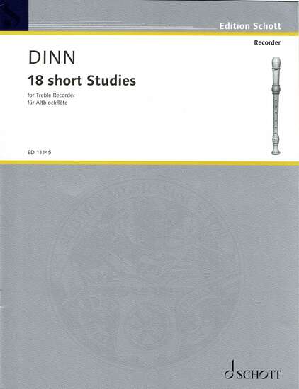 photo of Eighteen Short Studies for Treble Recorder