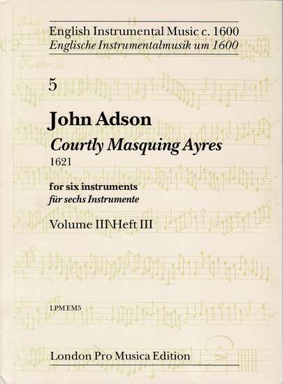 photo of Courtly Masquing Ayres, Vol. III