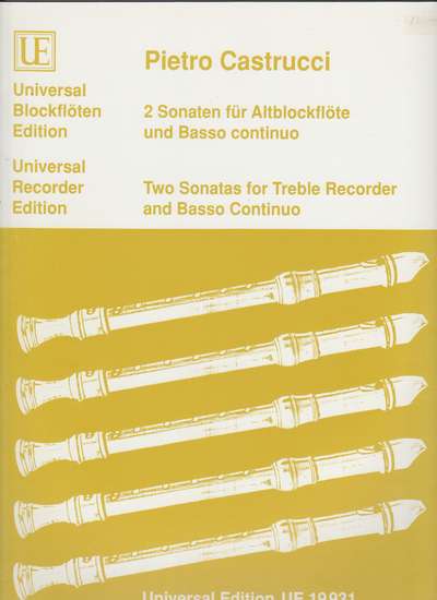 photo of Two Sonatas for Treble Recorder