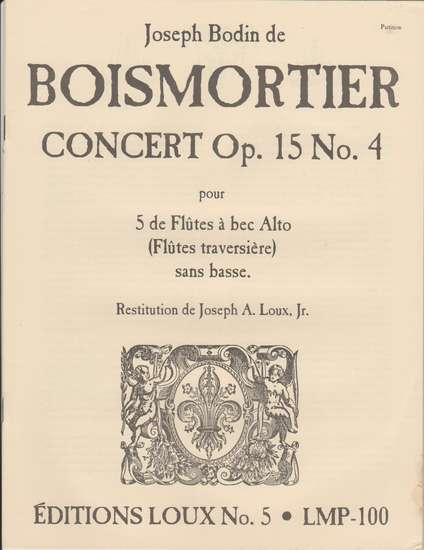 photo of Concert, Op. 15, No. 4, score