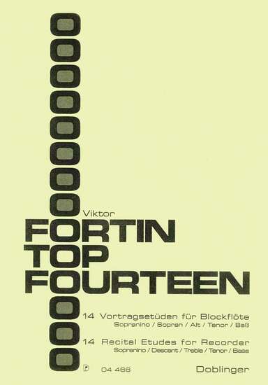 photo of Top Fourteen, Recital Etudes for Recorder