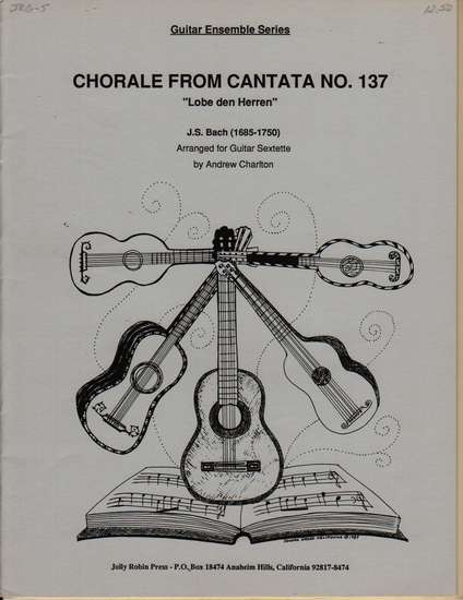 photo of Chorale from Cantata No. 137 Lobe den Herren