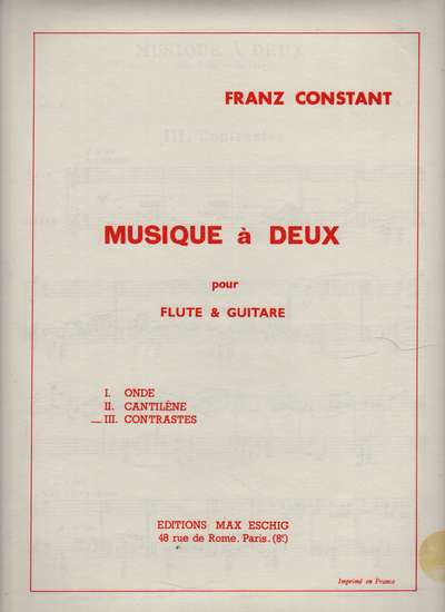 photo of Music à Deux, III Contrastes