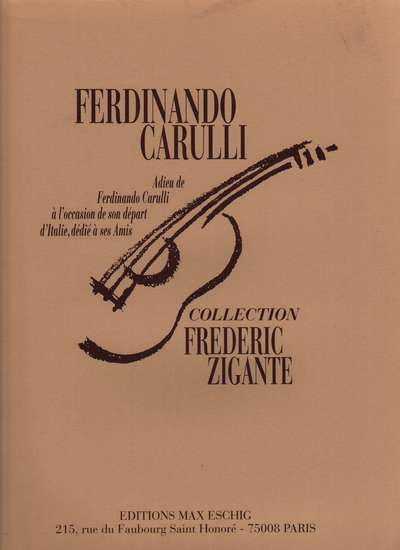 photo of Adieu de Ferdinando Carulli