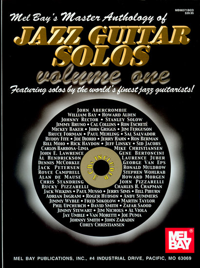 photo of Master Anthology of Jazz Guitar Solos, Vol. 1